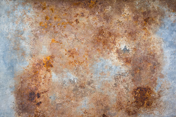 Close up texture of rusty galvanized iron
