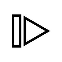 Movie clipper line icon.