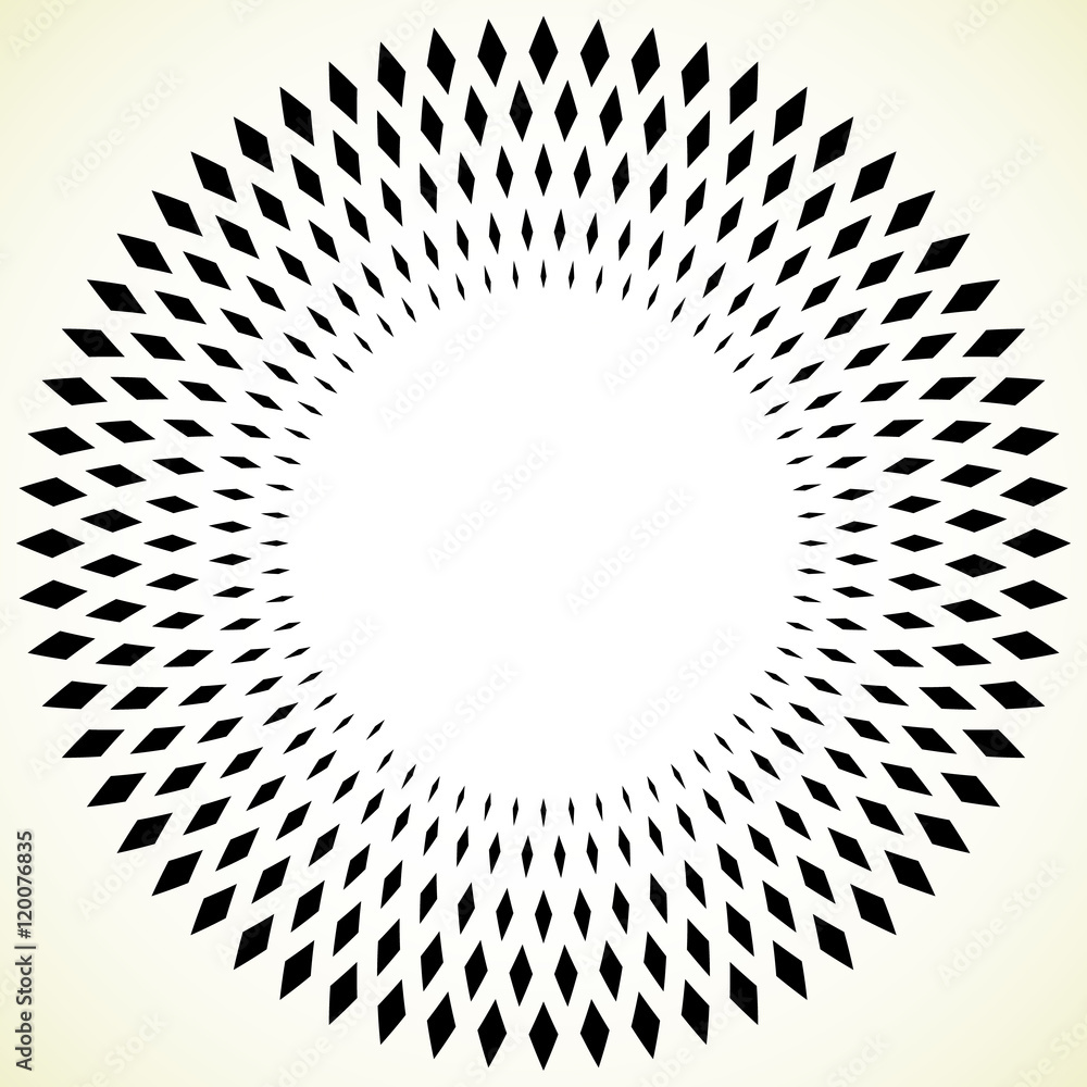Poster geometric circle element - circular pattern isolated on white