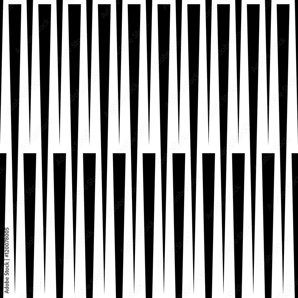 Poster Monochrome geometric pattern with lines. Seamlessly repeatable.