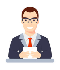 Illustration of Flat icon