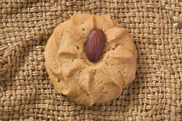 high detail cookies shot on sack background