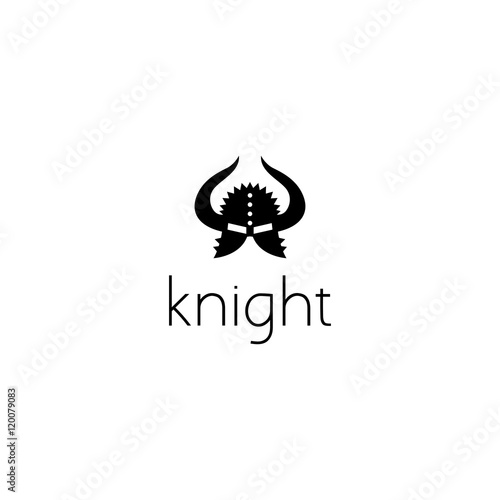 "knight helmet logo graphic design concept" Stockfotos und lizenzfreie