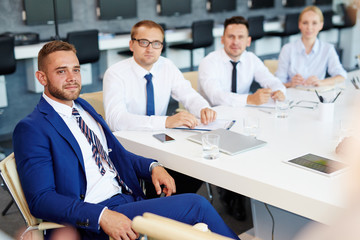 Business group at seminar