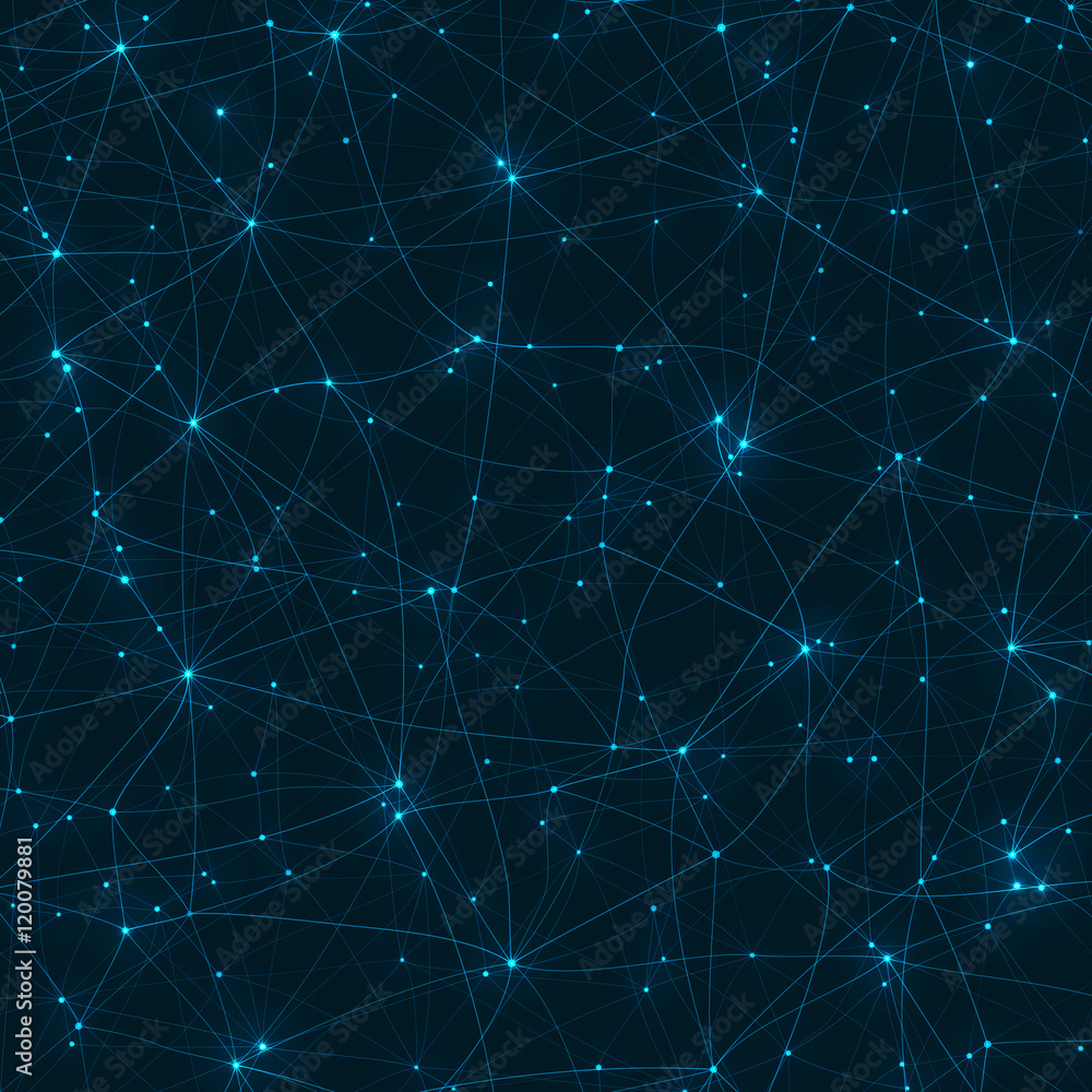 Fototapete Abstract neuron wire background - EPS10 vector