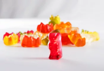 Crédence de cuisine en verre imprimé Bonbons Gummibärchen