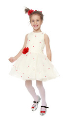 Elegant Princess white dress