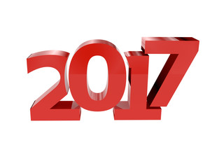 3d render of a red 2017