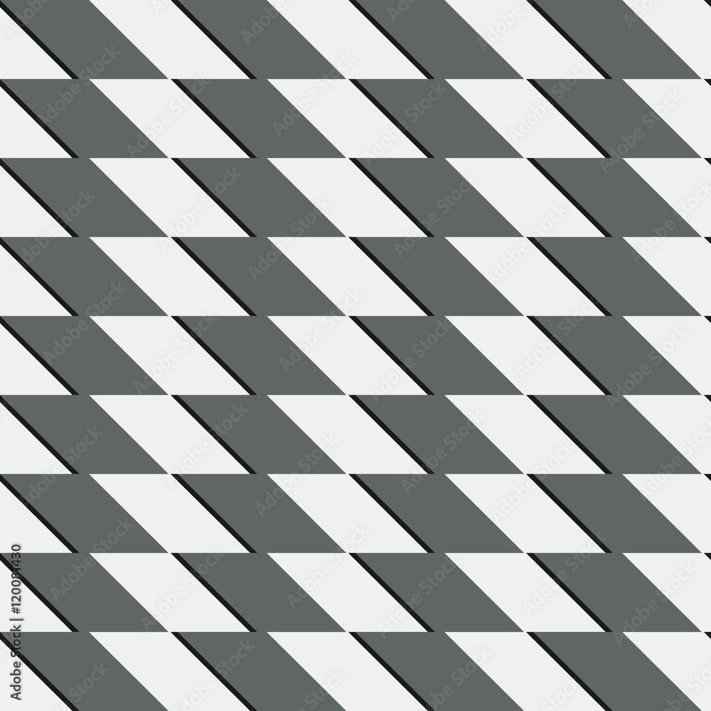 Poster zigzag repeatable pattern with parallelograms - geometric abstra