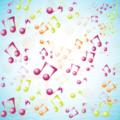 multicolor 3D music background