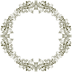 silhouette of decorative frame