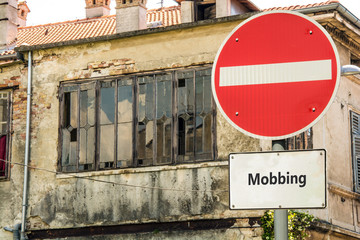 Schild 140 - Mobbing