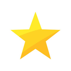 Gold star. Vector illustration