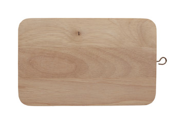 chopping board,isolated on white with clipping path