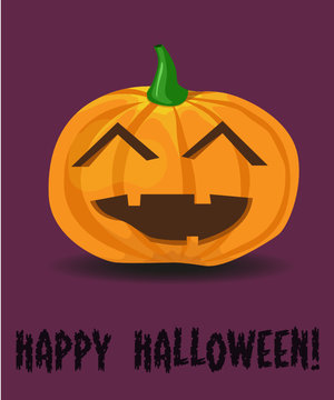 happy halloween poster pumpkin