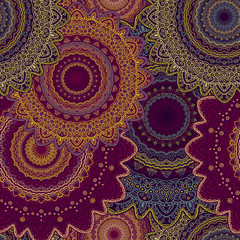 Mandala seamless pattern. Vintage design for printing.