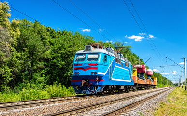 Engineering train in Kiev Region of Ukraine
