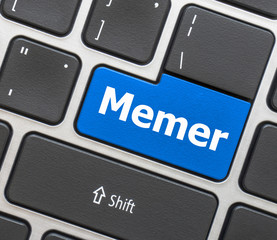 Fototapeta premium keyboard button with word website