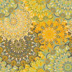 Mandala vintage design for printing. Tribal ornament.