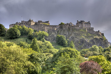 Fototapeta na wymiar Edinburgh Castle in Evening light
