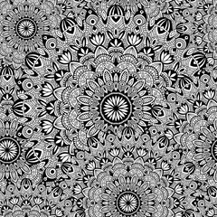 Mandala vector tribal vintage ethnic seamless pattern for print