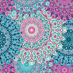 Mandala vector tribal vintage ethnic seamless pattern for print