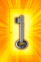 key with door, business successful concept.