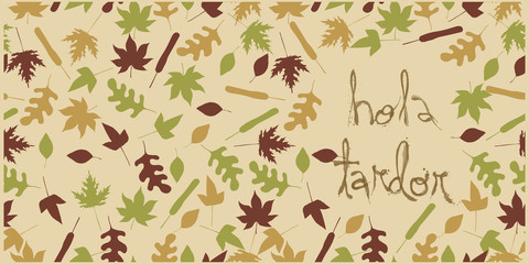 AUTUMN CARD. HOLA TARDOR © tur-illustration