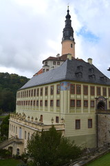 Obraz premium Schloss Weesenstein in Sachsen