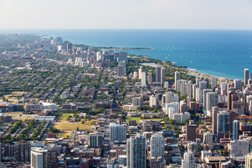 Fototapeta premium Chicago Skyline in the Late Afternoon