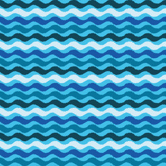 Seamless vector background with waves. Print. Repeating background. Cloth design, wallpaper.