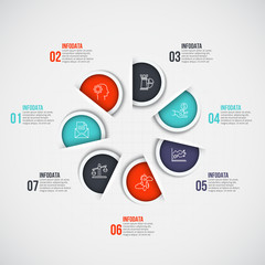 Vector infographic design template.