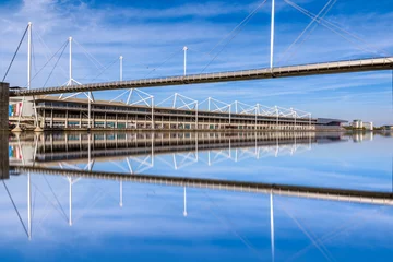 Royal Victoria Dock Bridge and ExCeL in London, England © I-Wei Huang
