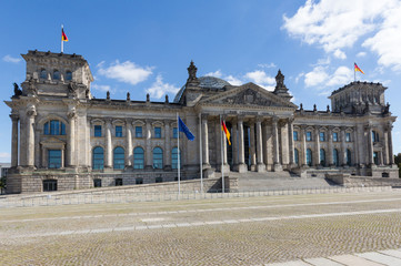 Obraz premium The Reichstag building in Berlin, German parliament