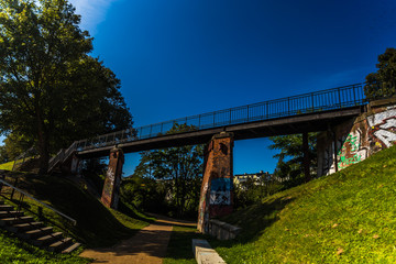 fußgängerbrücke in rostock