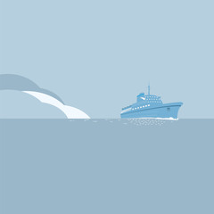 Cruise ship background