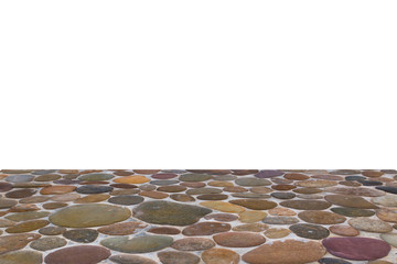 rock floor on white