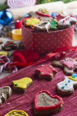 Fototapeta na wymiar Assortment biscuits for christmas