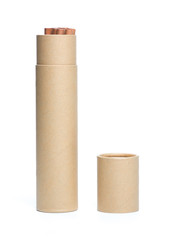 brown paper and pencils