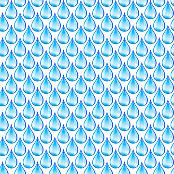 Water drops seamless background