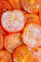  Heat-and-eat frozen tomatoes.