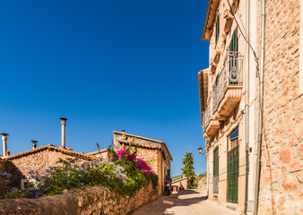 Fototapeta na wymiar Idyllic old village at Majorca Spain