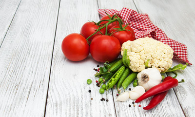 Fresh summer vegetables