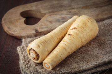 Fresh raw Pastinaca carrot
