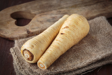 Fresh raw Pastinaca carrot