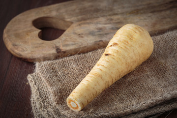 Fresh raw Pastinaca carrot