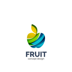 Vector apple fruit icon
