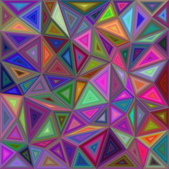 Multicolored triangle mosaic background design
