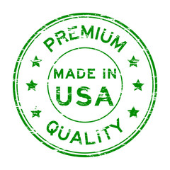 Grunge green premium quality and made in USA rubber stamp