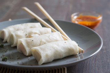 Spring rolls with vegetables